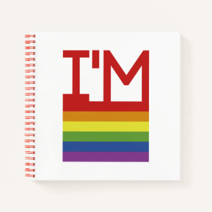 Ik ben Gay Regenboogvlag Notitieboek