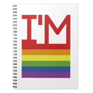 Ik ben Gay Regenboogvlag Notitieboek