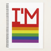 Ik ben Gay | Regenboogvlag Planner (Voorkant)