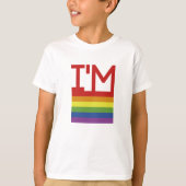 Ik ben Gay | Regenboogvlag T-shirt (Voorkant)