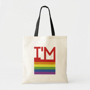 Ik ben Gay Regenboogvlag Tote Bag