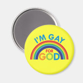 Ik ben Gay voor God Magneet (Voorkant / Achterkant)