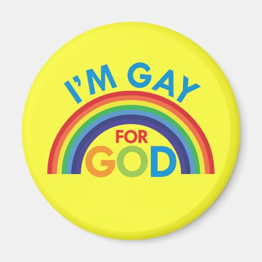 Ik ben Gay voor God Magneet (Voorkant)