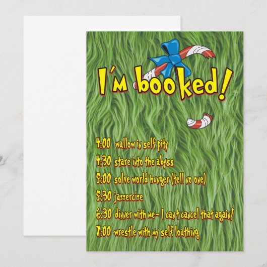 Ik ben geboekt. kerstdagplank feestdagenkaart (Voorkant / Achterkant)