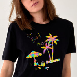 "Ik ben geboekt voor de zomer" Custom Vacation Tri-Blend Shirt