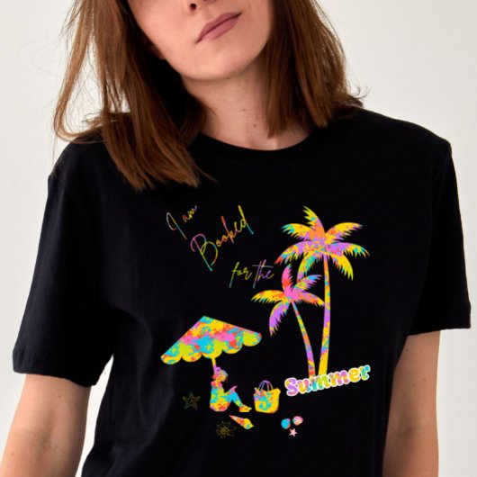 "Ik ben geboekt voor de zomer" Custom Vacation Tri-Blend Shirt