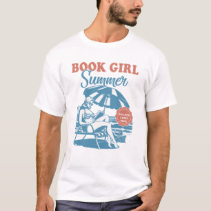 Ik ben geboekt voor het zomerboek Girl Summer Retr T-shirt