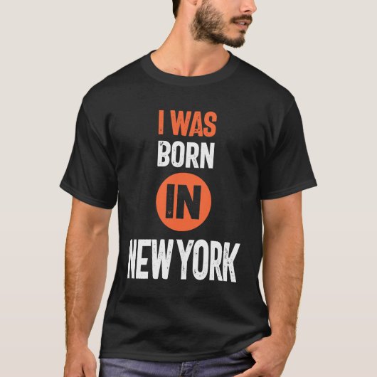 Ik ben geboren in New York T-shirt (Voorkant)