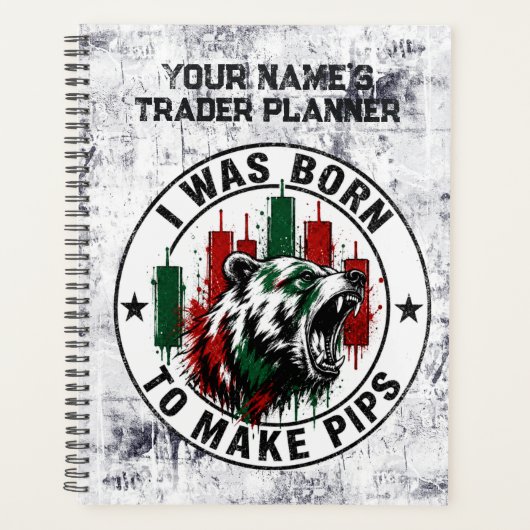 Ik Ben Geboren Om Pips Te Maken Ruw Textuur Beer H Planner (Voorkant)