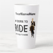 Ik ben geboren om te rijden, maar gedwongen om een latte mok (Voorkant)