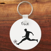 Ik ben geboren om te voetballen sleutelhanger (Voorkant)