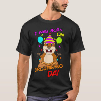 Ik ben geboren op de dag van de bruidsdag. t-shirt