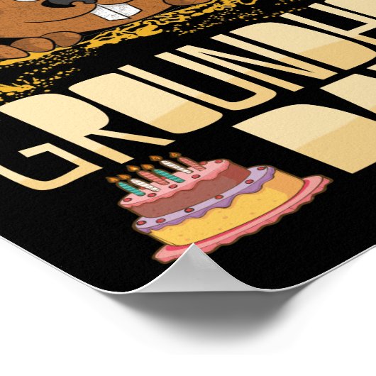 Ik ben geboren op de dag van de grondhog. poster (Hoek)