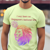 Ik ben geboren op het nationale t-shirt van Singap