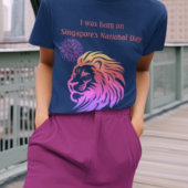 Ik ben geboren op het nationale t-shirt van Singap