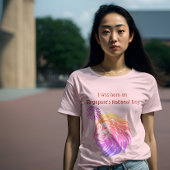 Ik ben geboren op het nationale t-shirt van Singap