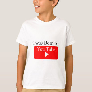 Ik ben geboren op youtube t-shirt