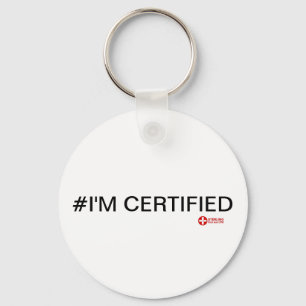 #Ik ben gecertificeerd knop Sleutelhanger