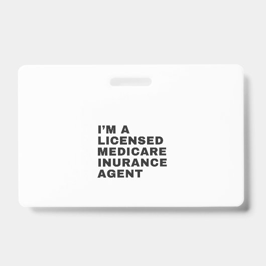 IK BEN GECERTIFICEERD MEDICARE VERZEKERINGAGENT BADGE (Voorzijde)