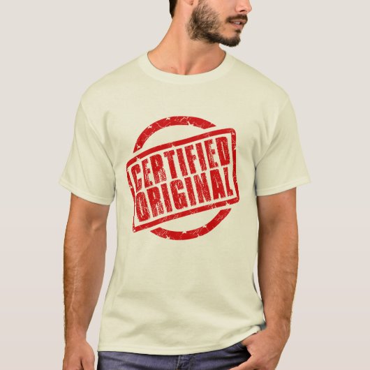 Ik ben gecertificeerd origineel T-Shirt (Voorkant)