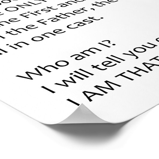 Ik ben gedicht -  afdrukken poster (Hoek)