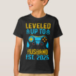 Ik ben geëgaliseerd naar echtgenoot Est 2025, net  T-shirt<br><div class="desc">Ik levelde naar echtgenoot Est 2025 net getrouwd vrijgezellenfeest</div>