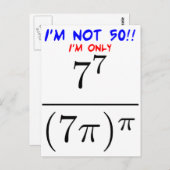 Ik ben geen 50! briefkaart (Voorkant / Achterkant)