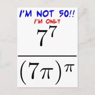 Ik ben geen 50! briefkaart