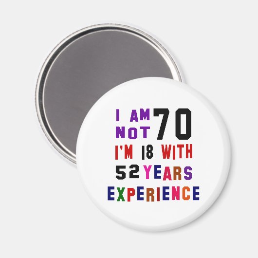 Ik ben geen 70 magneet (Voorkant / Achterkant)