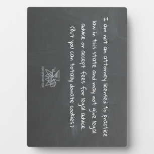 "Ik ben geen advocaat" Fotoplaat