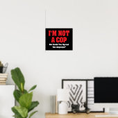 Ik ben geen agent - Grappige ondeugende volwassene Poster (Thuiskantoor)