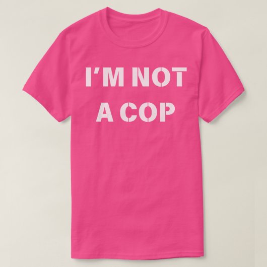 Ik ben geen agent t-shirt (Design voorkant)