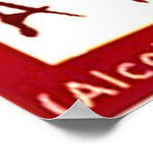 Ik ben geen Alcoholic, ik ben een drink "POSTER" Poster (Hoek)