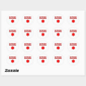 ik ben geen ambulance ronde sticker (Vel)