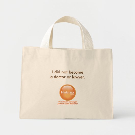 Ik ben geen arts of advocaat geworden mini tote bag (Voorkant)