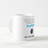 Ik ben geen beroemdheid.. volg me op Twitter Koffiemok (Voorkant links)