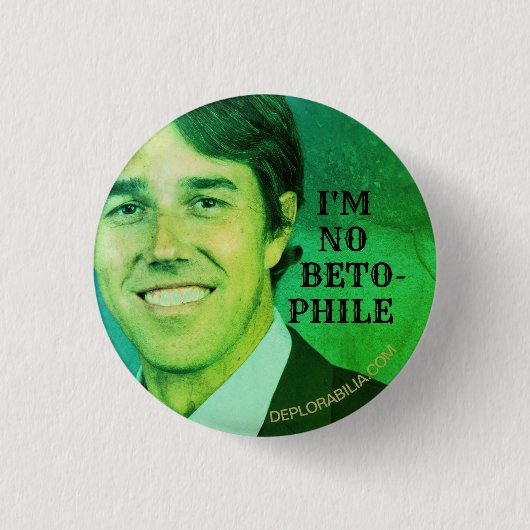 IK BEN GEEN BETO-FILE RONDE BUTTON 3,2 CM (Voorkant)