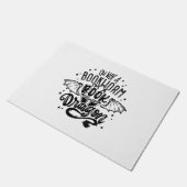 Ik ben geen boekenboekworm... ik ben een boekendra deurmat (Schuin)