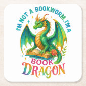 Ik ben geen boekenworm... kartonnen onderzetters (Voorkant)