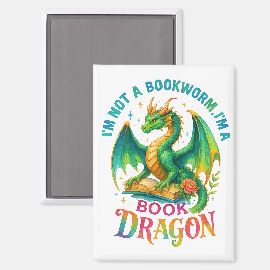 Ik ben geen boekenworm... magneet (Voorkant / Achterkant)