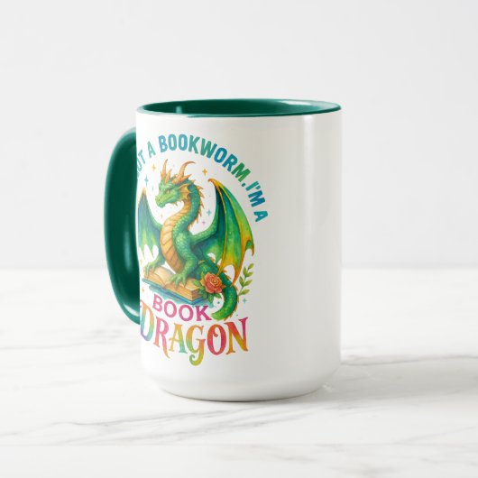 Ik ben geen boekenworm... mok (Voorkant links)