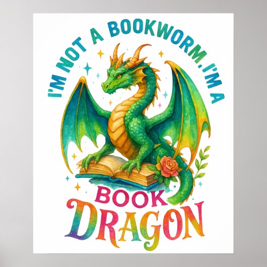 Ik ben geen boekenworm... poster (Voorkant)