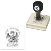 Ik ben geen boekenworm... rubberstempel (Gestempeld)