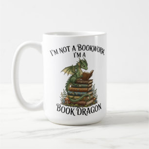 Ik ben geen boekenwurm, ik ben een boekendragon - koffiemok