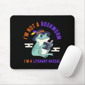 Ik ben geen boekenwurm, ik ben een literaire deugn muismat (Met muis)