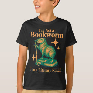 Ik ben geen boekenwurm, ik ben een literaire deugn t-shirt