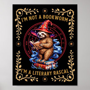 Ik ben geen boekenwurm, ik ben een luie literaire  poster