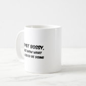 Ik ben geen Bossy Coffee Mok (Voorkant links)