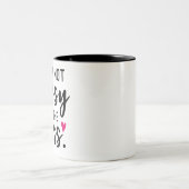 Ik ben geen BOSSY dat ik de BOSS ben Tweekleurige Koffiemok (Center)