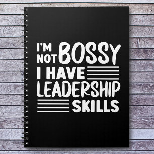 Ik ben geen Bossy Funny Quote Kantoor Notitieboek